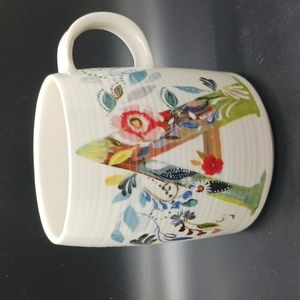 Anthropologie Starla Halfmann Monogram "A" Ceramic Mug/Cup. 12 OZ  (7-2)